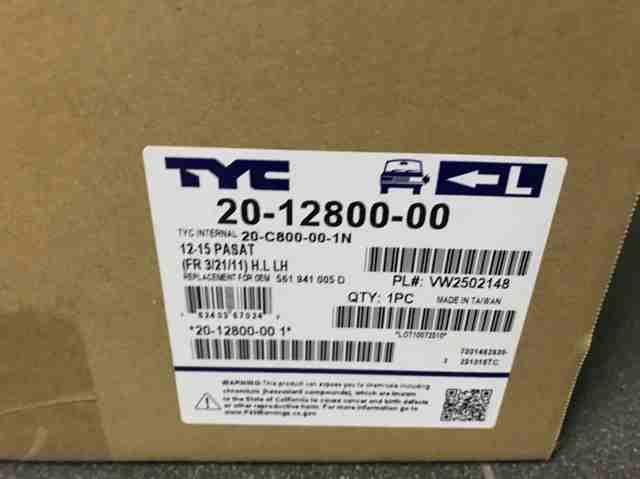 Фара дальнього світла в зборі TYC 20C800001N ціна, від 153.71 USD