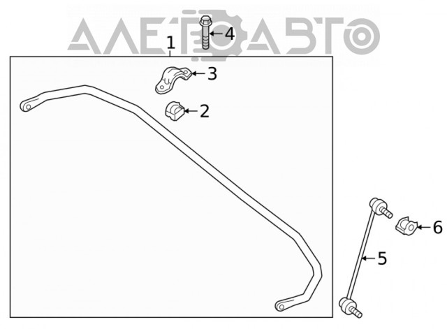 Купити 546185NA0A Nissan/Infiniti Тяжка стабілізатора переднього
