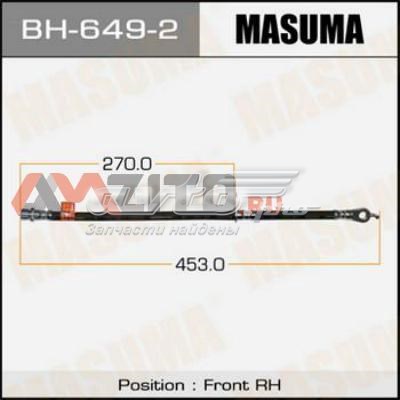 Купити BH6492 Masuma Шланг гальмівний задній
