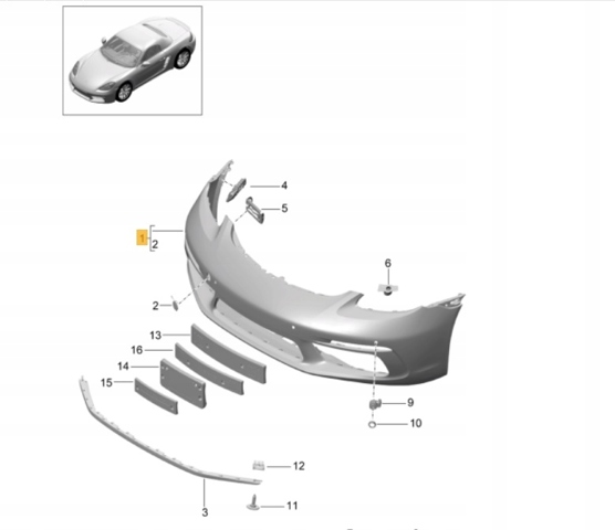  982807110AOK1 Porsche