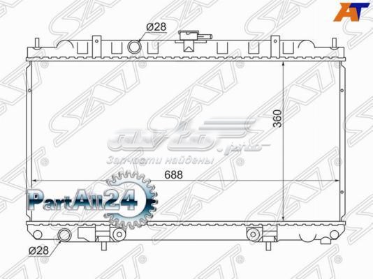 Радіатор охолодження двигуна SGNS000116 SAT