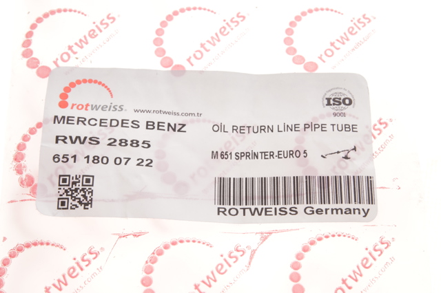 Купити RWS2885 Rotweiss Трубка/шланг відводу масла від турбіни