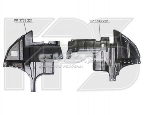 Захист двигуна, правий FPS FP3733222 ціна, від 18.48 USD