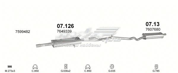 Вихлопна труба Polmostrow 713 ціна, від 52.14 USD