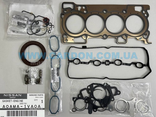 Комплект прокладок двигуна, повний Nissan/Infiniti A0AMA1VA0A ціна, від 159.59 USD