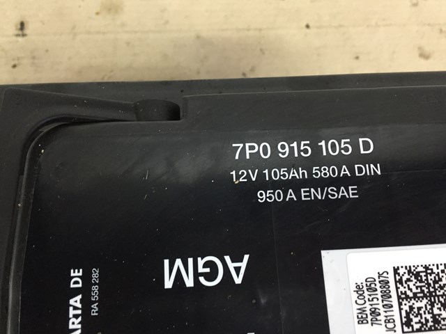 Купити Купити Акумулятор VAG Ємність 105А/г Напруга 12В 7P0915105D
