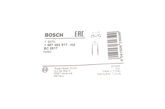 Трос стоянкового гальма задній лівий Bosch 1987482817 ціна, від 31.65 USD