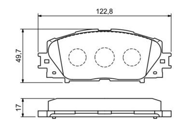 986494198 Bosch Передні гальмівні колодки