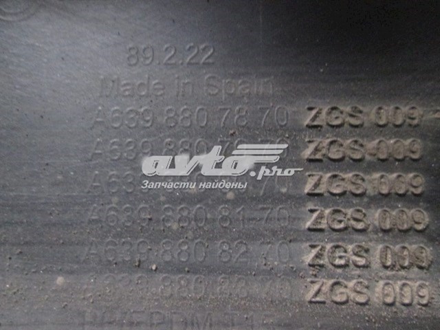 A6398807870 Mercedes Бампер передній в зборі