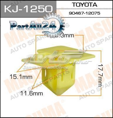 Купити KJ1250 Masuma Пістон (кліп) кріплення підкрилки переднього крила