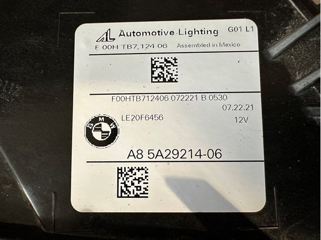 63115A0E602 BMW Основна фара - вставка