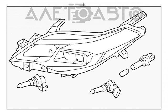 Фара ліва 8115007121 Toyota