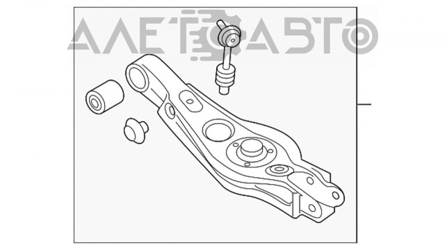 Купити 55210C5060 Hyundai/Kia Важіль/тяга задньої підвіски подовжній нижній, лівий/правий