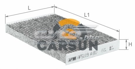 Повітряний фільтр салону Alpha Filter AF5119A