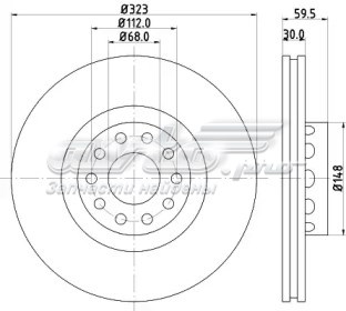 Гальмівні диски передні 230737C Metelli