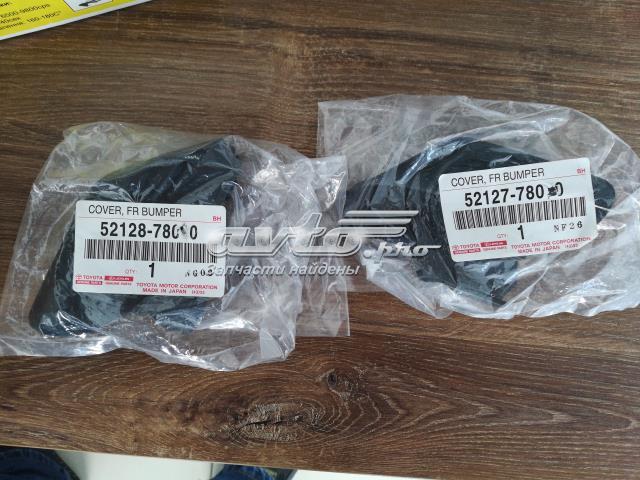 5212878010 Toyota Заглушка бампера буксирувального гака, передня ліва