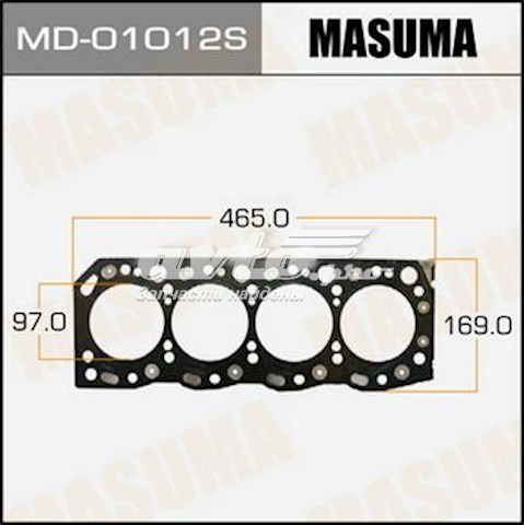 Прокладка головки блока циліндрів (ГБЦ) MD01012S Masuma