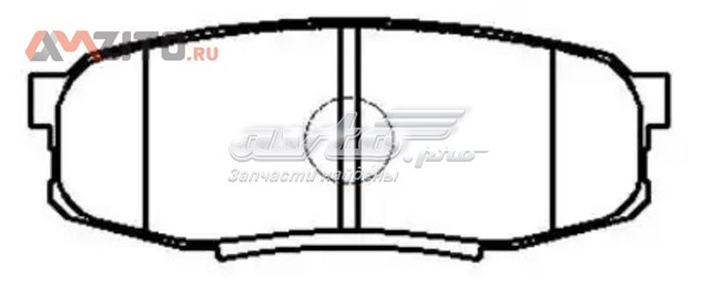 HP5214 HSB Колодки гальмівні задні, дискові