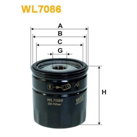 Масляний фільтр двигуна WIX WL708612 ціна, від 5.83 USD