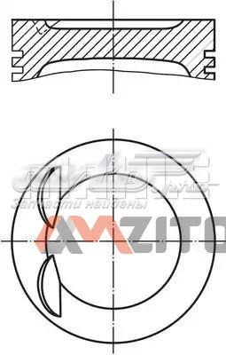 Поршень в комплекті на 1 циліндр, STD Mahle Original 028PI00119000