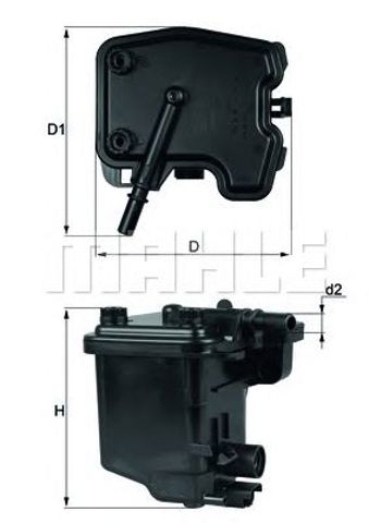 KL431D Mahle Original Фільтр палива