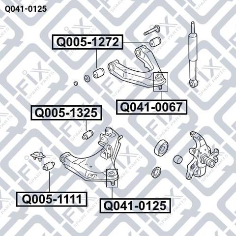 Кульова опора, нижня Q-fix Q0410125 ціна, від 17.19 USD