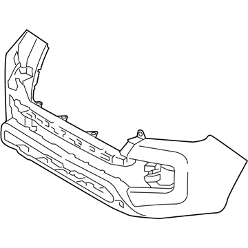 5211904220 Toyota Бампер передній в зборі