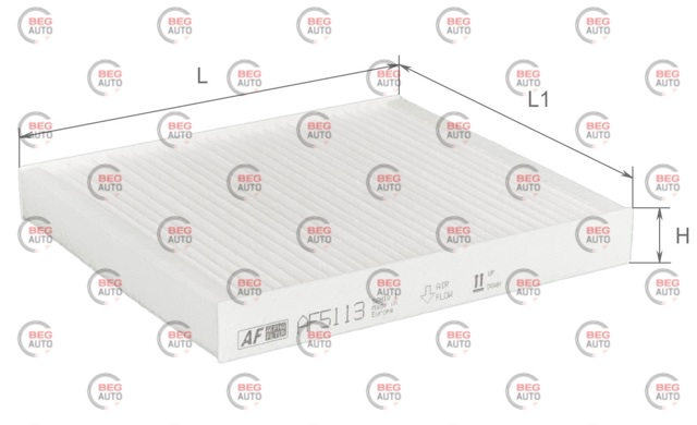 Повітряний фільтр салону Alpha Filter AF5113