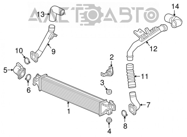 Шланг/патрубок інтеркуллера Honda 172915PAA00 ціна, від 36.60 USD