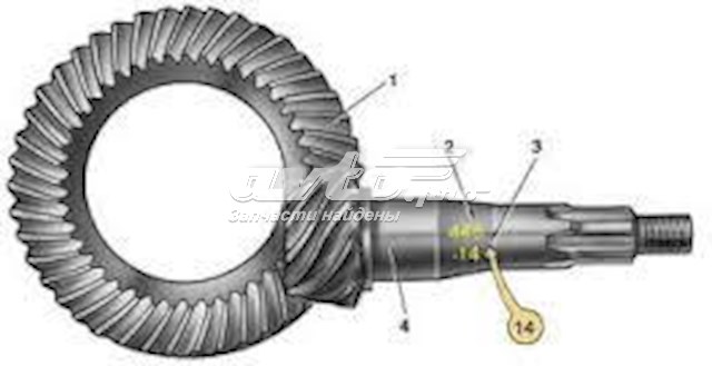 Головна пара заднього моста Isuzu 8970929460 ціна, від 124.82 USD