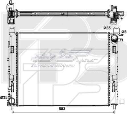 Радіатор основний FPS FP56A120 ціна, від 66.38 USD