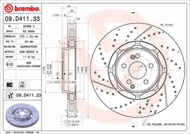 Купити EBR6531XPR Power Stop Диск заднього гальма