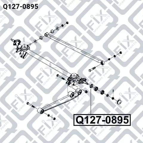Підшипник маточини задньої Q-fix Q1270895 ціна, від 6.20 USD