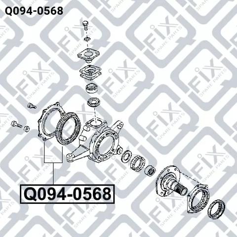 Сальник переднього поворотного кулака Q0940568 Q-fix