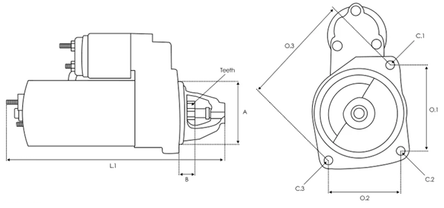 Стартер CS1505 HC Parts