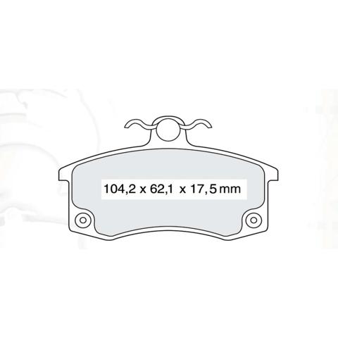 Передні тормозні колодки D140E Intelli
