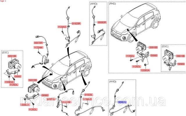  Hyundai/Kia 95680F1000 ціна, від 51.35 USD