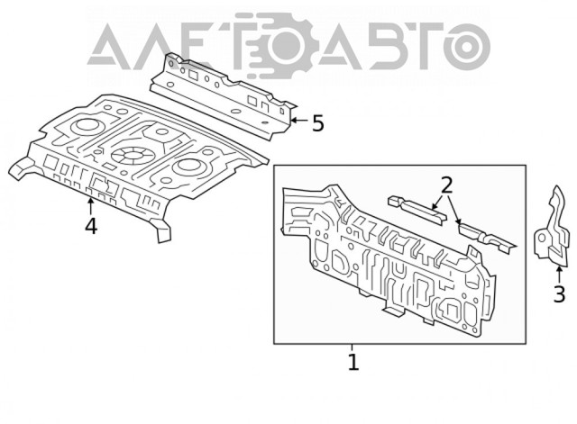 Панель багажного відсіку FPS FP3034660 ціна, від 99.67 USD