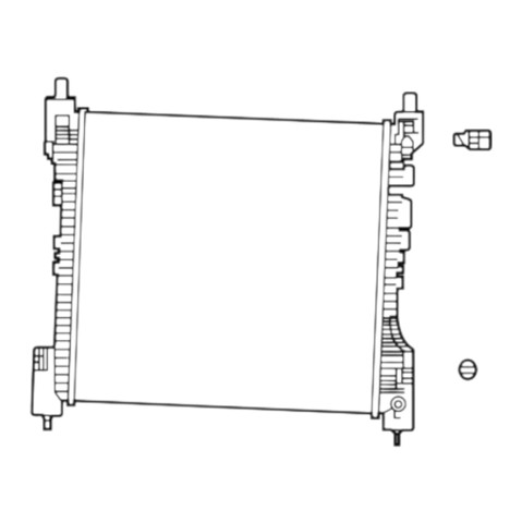 Купити 68488314AB Chrysler Радіатор двигуна