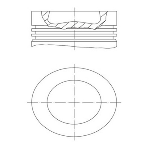 Поршня, 1-й ремонт (+0,25) Mahle Original 028PI00155001 ціна, від 136.59 USD