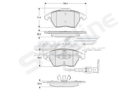 Гальмівні колодки Starline SBDS833P ціна, від 22.87 USD