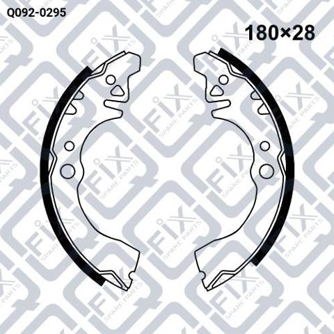 Колодки гальмові задні, барабанні Q-fix Q0920295 ціна, від 12.71 USD