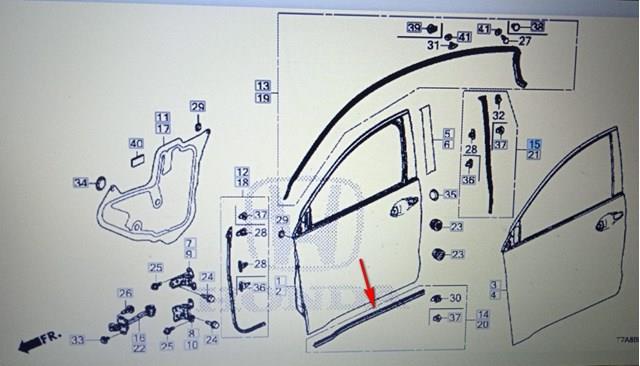 72326T7WA01 Honda 