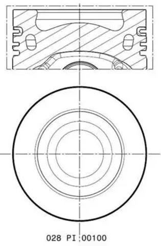 Поршень в зборі Mahle Original 028PI00100001