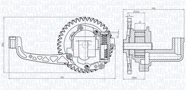 OP0015 Magneti Marelli Масляний насос двигуна
