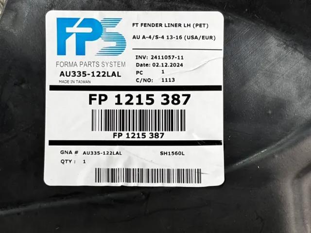 Підкрилок переднього крила, лівий FPS FP1215387 ціна, від 27.95 USD