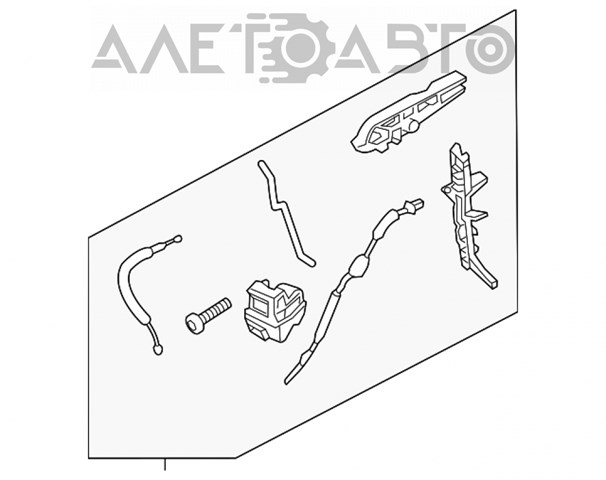 Замок передньої двері, лівої Ford FA1Z58219A65E ціна, від 6.35 USD