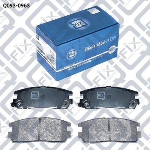 Q0930963 Q-fix Колодки гальмівні задні, дискові
