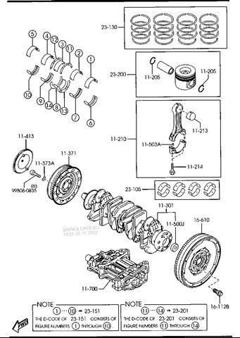 Поршень (комплект на мотор), STD Mazda 6 (GH) (Мазда 6)