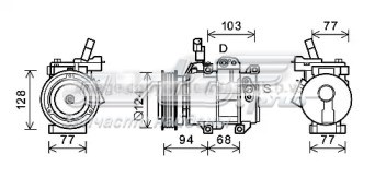 DC977012F031 Mando Компресор холодоагенту